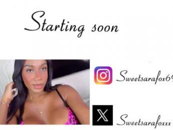 sweetsarafoxxx webcam chaturbate model stream image