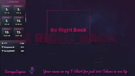 SorayaSapeca stripchat stream image